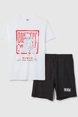OVS OVS , Pigiama Da Uomo In Puro Cotone Regular Fit Con Stampa One Piece