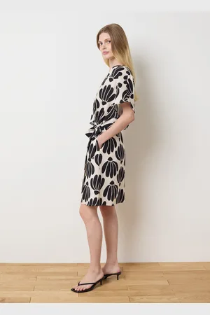 OVS Vestito Corto Stampato A Portafoglio, Donna