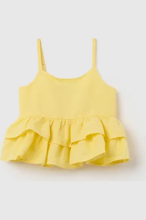 OVS Top Da Bambina In Cotone E Lino Over