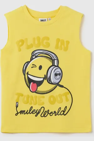 OVS T-shirt Da Bambino In Puro Cotone Gialla Regular Fit