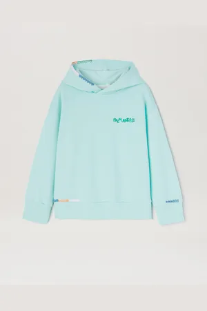 Palm Angels Multicolor Embroidered Hoodie Kids
