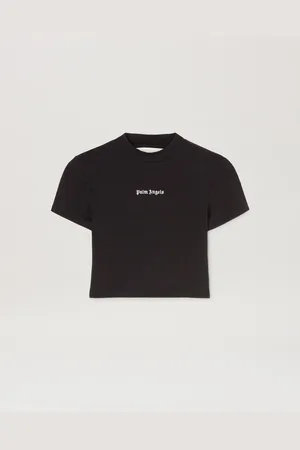 Palm Angels Classic Logo Cropped Baby T-shirt Donna