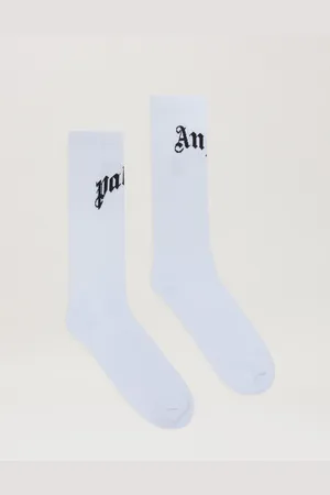 Palm Angels Curved Logo High Socks Uomo