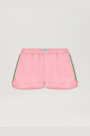 Palm Angels Satin Track Shorts Kids