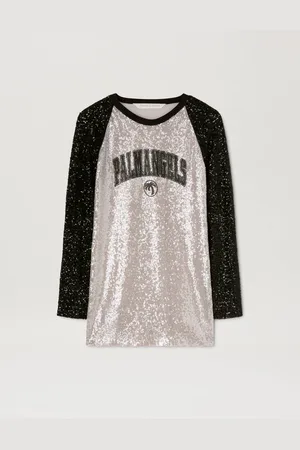 Palm Angels College Sequins Dress Donna
