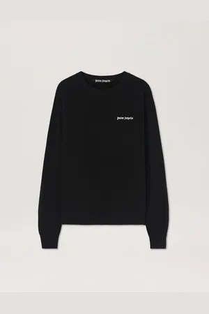 Palm Angels Embroidered Logo Knit Sweater Uomo