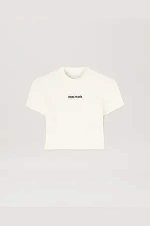 Palm Angels Classic Logo Cropped Baby T-shirt Donna