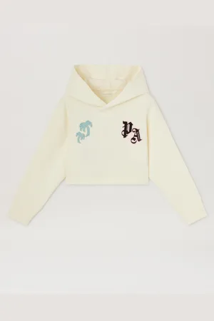 Palm Angels Team Palm Cropped Hoodie Kids