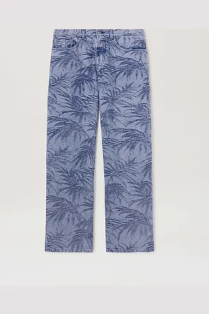 Palm Angels Palm Jacqured Denim Pants Uomo