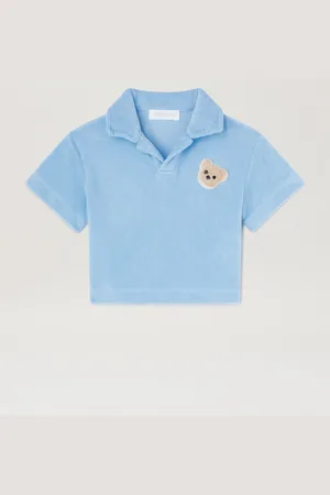 Palm Angels Bear Terry Polo Shirt Kids