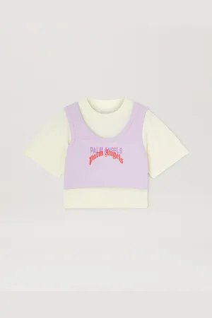 Palm Angels Double Logo Tank T-shirt Kids