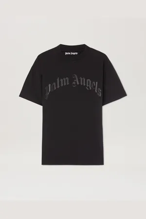 Palm Angels Curved Logo T-shirt Uomo