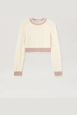 Palm Angels Curved Logo Sweater Donna