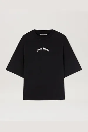 Palm Angels Curved Logo Oversize T-shirt Uomo