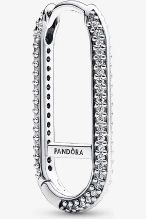 PANDORA Mono Orecchino Link Pietre Luminose Grande ME