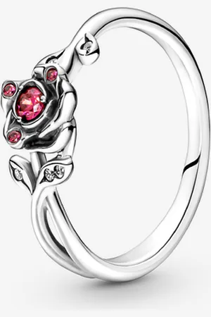 PANDORA Principesse Disney, Belle, Anello Rosa Incantata