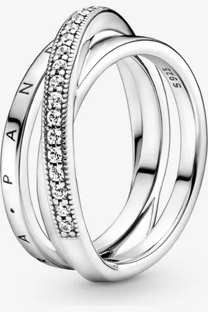PANDORA Anello Linee Intrecciate