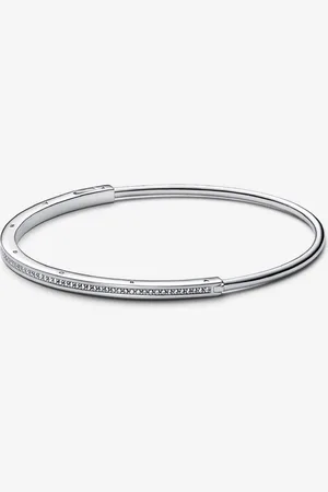 PANDORA Bracciale Rigido Signature con Pavé