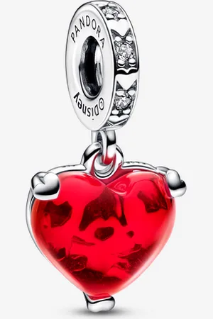 PANDORA Disney, Mickey e Minnie, Cuore in Vetro di Murano