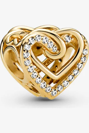 PANDORA Charm Cuore Intrecciato con Pietre
