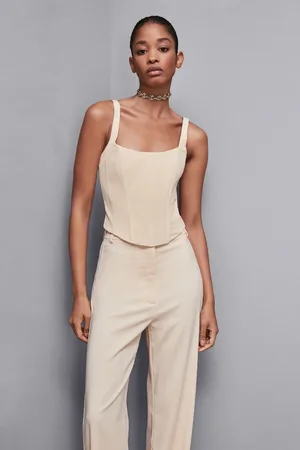Patrizia Pepe Top bustier in tessuto stretch