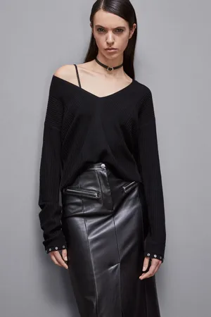 Patrizia Pepe Maglia a costine in lana Essential
