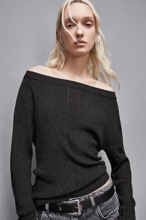 Patrizia Pepe Maglia a costine in lurex Essential