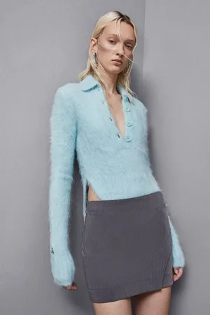 Patrizia Pepe Maglia effetto body in alpaca