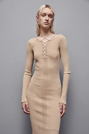 Patrizia Pepe Abito a costine in lurex Essential