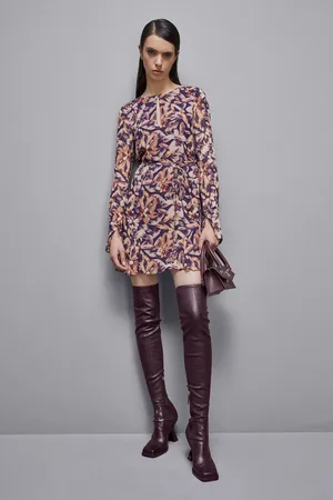 Patrizia Pepe Abito mini in georgette fantasia