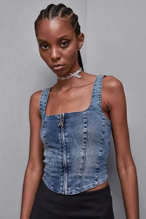 Patrizia Pepe Top di jeans stretch