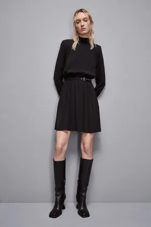 Patrizia Pepe Abito con cintura in twill Essential