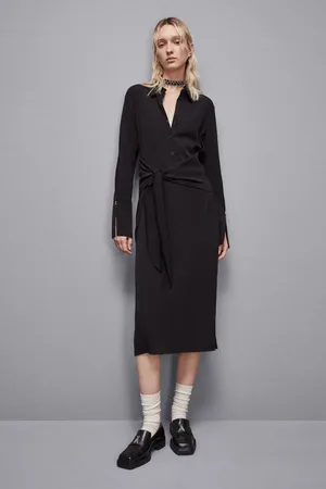 Patrizia Pepe Abito con fusciacca in twill Essential