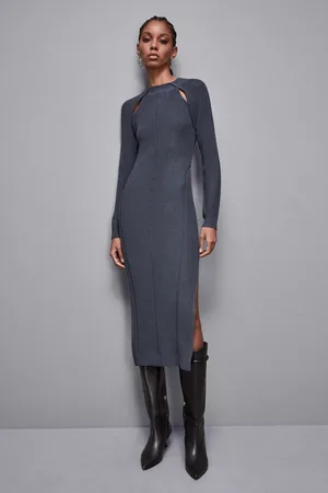 Patrizia Pepe Abito midi in misto lana