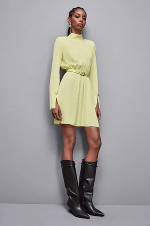 Patrizia Pepe Abito con cintura in twill Essential