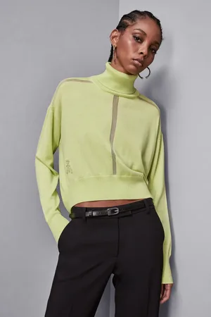 Patrizia Pepe Maglia cropped in lana