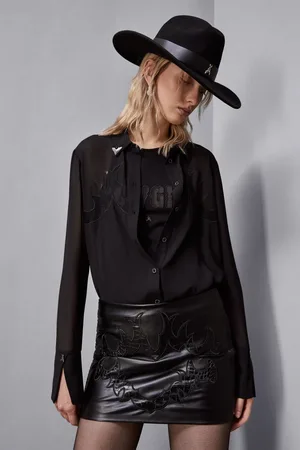 Patrizia Pepe Camicia con ricamo cowgirl