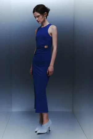 Patrizia Pepe Abito midi con dettagli piercing