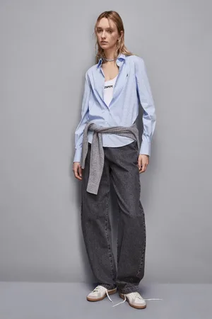 Patrizia Pepe Camicia a righe con spacco su retro