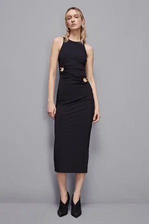 Patrizia Pepe Abito midi con dettagli piercing