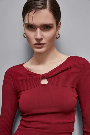 Patrizia Pepe Maglia "Essential" con nodo