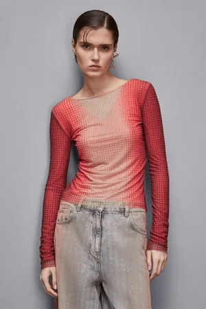 Patrizia Pepe Maglia degradè con strass