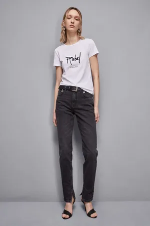 Patrizia Pepe T-shirt con slogan in cotone