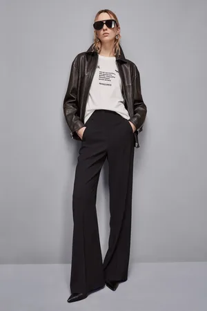 Patrizia Pepe T-shirt con slogan mix fabric