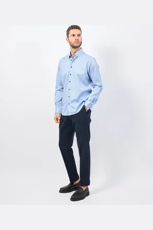 Bugatti Camicia uomo con bottoni a contrasto