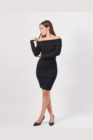 Guess Abito bodycon corto donna con spalle scoperte