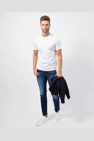 Guess T-shirt uomo in cotone con logo
