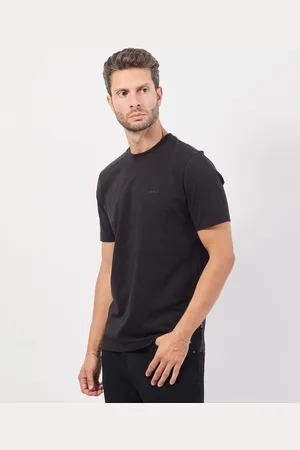 HUGO BOSS T-shirt uomo in cotone con logo sul petto