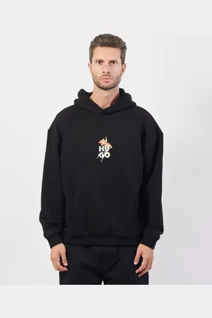 HUGO BOSS Felpa uomo oversize di con stampa floreale