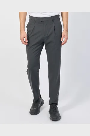 GAZZARRINI Pantaloni uomo in misto lana con pences